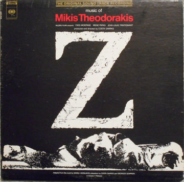 Mikis Theodorakis : Z (The Original Soundtrack Recording) (LP, Album, RE)