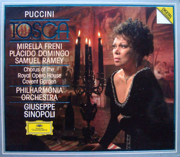 Puccini* - Mirella Freni, Plàcido Domingo*, Samuel Ramey, Chorus Of The Royal Opera House, Covent Garden, Philharmonia Orchestra, Giuseppe Sinopoli : Tosca (2xCD, Album + Box, Sli)