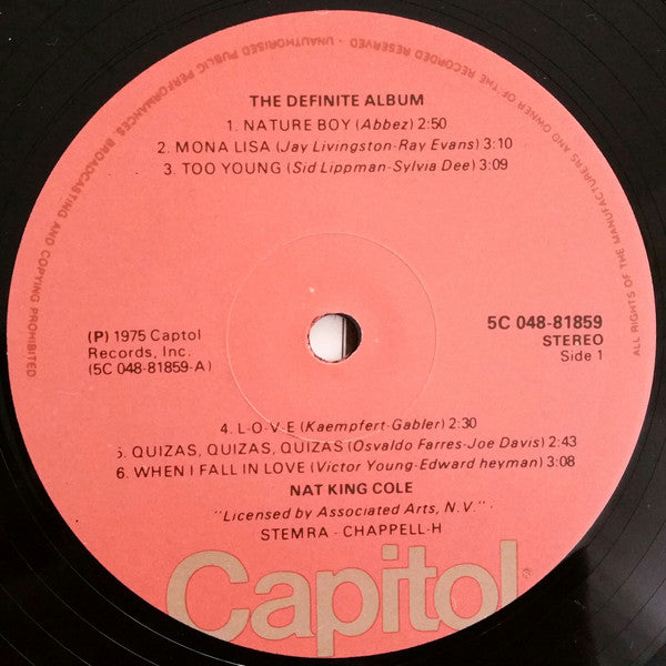 Nat King Cole : The Definite Album (LP, Comp)