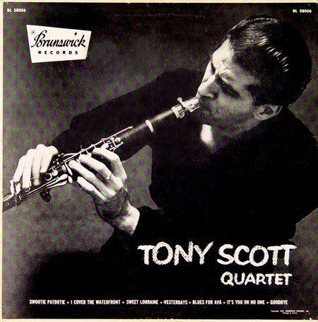 The Tony Scott Quartet : Tony Scott Quartet (10", Album, Mono)