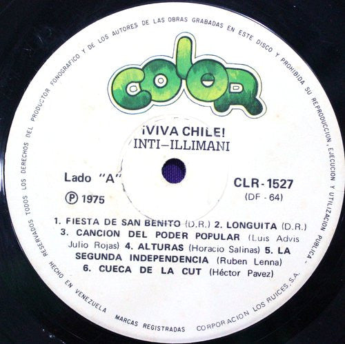 Inti Illimani : Viva Chile ! (LP, Album)