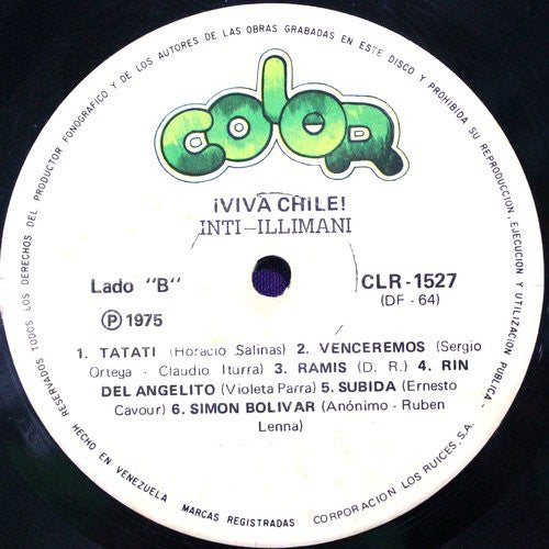 Inti Illimani : Viva Chile ! (LP, Album)