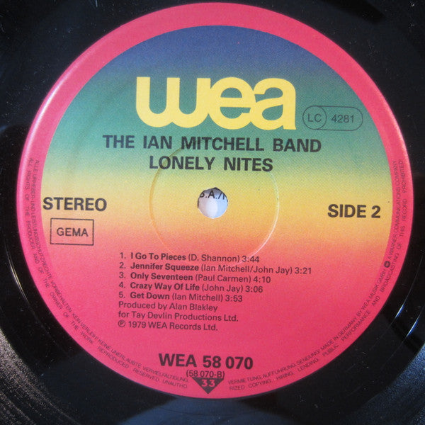 Ian Mitchell Band : Lonely Nites (LP, Album)