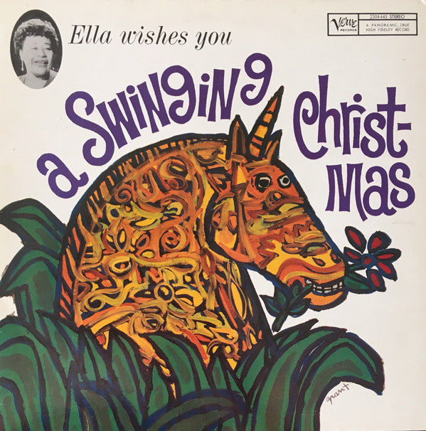 Ella Fitzgerald : Ella Wishes You A Swinging Christmas (LP, Album, RE)