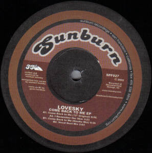 Lovesky : Come Back To Me (12")