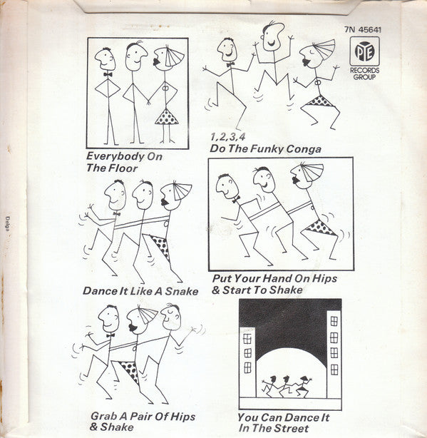 Jimmy James & The Vagabonds : Do The Funky Conga (7", Single, Kno)