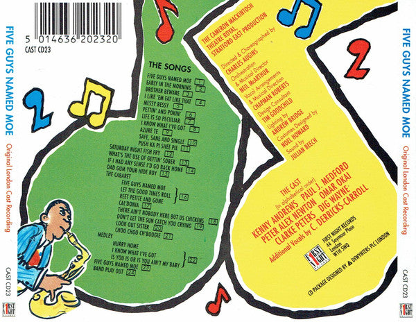 "Five Guys Named Moe" Original London Cast : Five Guys Named Moe (CD, Album)