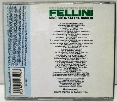 Nino Rota / Katyna Ranieri : Chansons Pour Fellini (CD, Album)