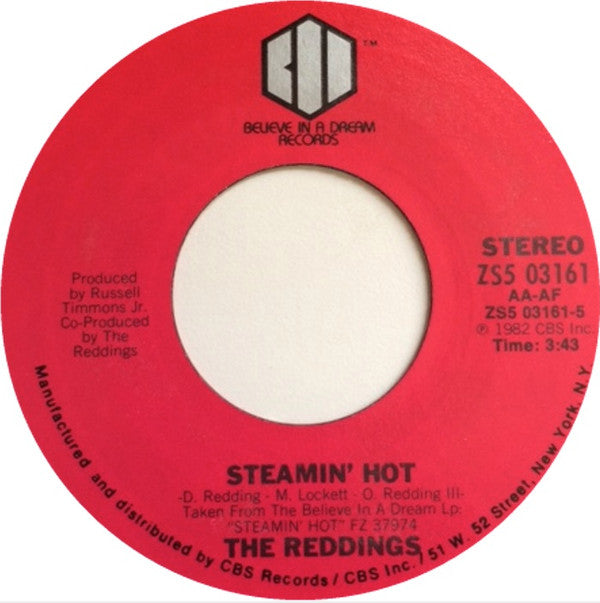 The Reddings : Steamin' Hot (7", Single)