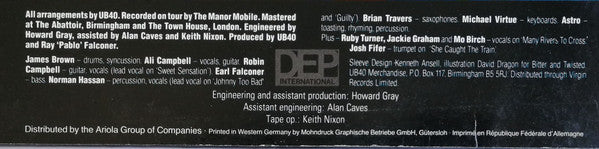 UB40 : Labour Of Love (LP, Album)