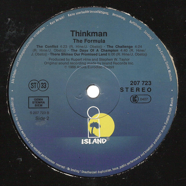 Thinkman : The Formula (LP, Album)