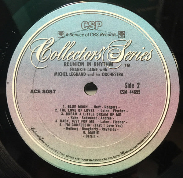 Frankie Laine With Michel Legrand Et Son Orchestre : Reunion In Rhythm (LP, RE)