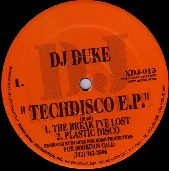 DJ Duke : Techdisco E.P. (12", EP)