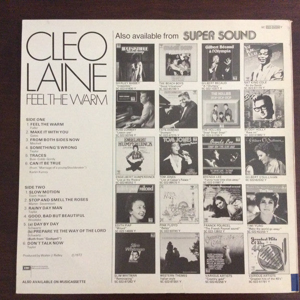 Cleo Laine : Feel The Warm (LP, Album, RE)