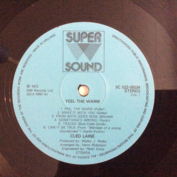Cleo Laine : Feel The Warm (LP, Album, RE)