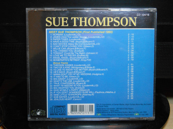Sue Thompson : Meet Sue Thompson (CD, Comp)
