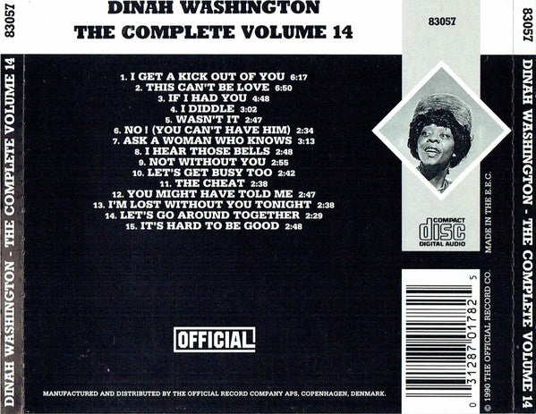 Dinah Washington : The Complete Dinah Washington Vol. 14 1955 (CD, Comp, Mono)