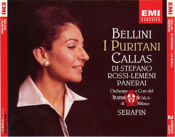 Bellini* / Callas*, Di Stefano*, Rossi-Lemeni*, Panerai*, Orchestra* E Coro Del Teatro Alla Scala, Serafin* : I Puritani (2xCD, Album, Mono, RE, RM + Box, Sli)