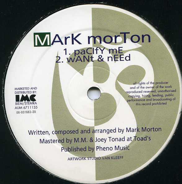 Mark Morton : Adventures Of Love (12")