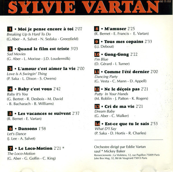 Sylvie Vartan : Sylvie (CD, Album, RE)