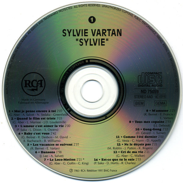 Sylvie Vartan : Sylvie (CD, Album, RE)