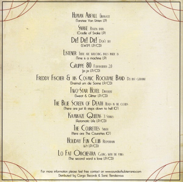 Various : Sounds Of Subterrania (CD, Promo, Smplr)
