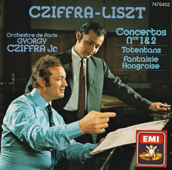 Franz Liszt - Gyorgy Cziffra, György Cziffra, Jr., Orchestre De Paris : Concertos Nos 1&2 / Totentanz / Fantaisie Hongroise (CD, Comp)