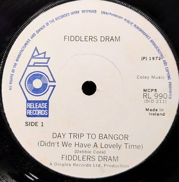 Fiddler's Dram : Day Trip To Bangor (7")