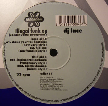 DJ Lace (2) : Illegal Funk EP (12", EP)