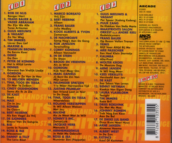 Various : De Allerbeste Nederlandstalige Hits uit De Top 40 Van 1996 (3xCD, Comp)