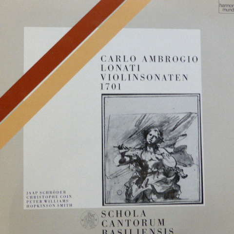Carlo Ambrogio Lonati - Jaap Schröder, Christophe Coin, Peter Williams (25), Hopkinson Smith : Violinsonaten 1701 (LP)