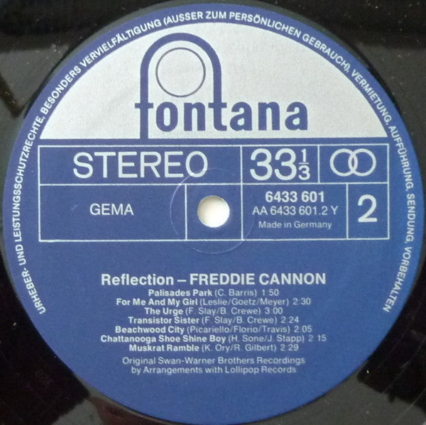 Freddie Cannon* : Reflection (LP, Comp)