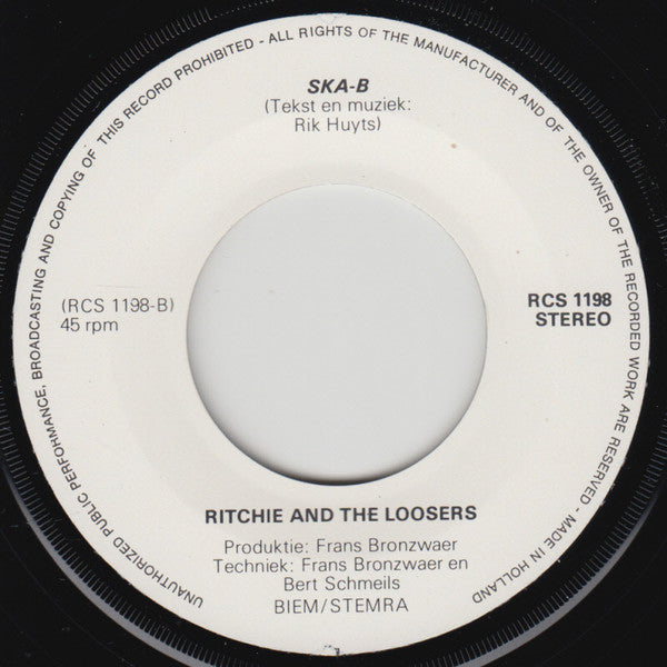Ritchie & The Loosers : White Shoes / Ska-B (7", Single)