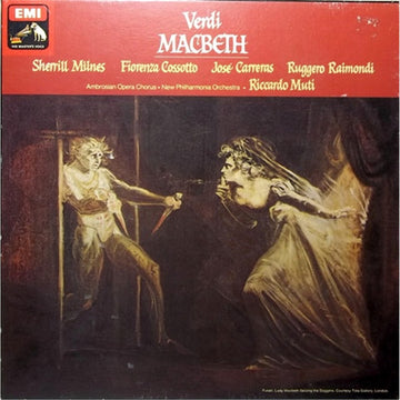 Giuseppe Verdi - Sherrill Milnes, Fiorenza Cossotto, José Carreras, Ruggero Raimondi, The Ambrosian Opera Chorus - New Philharmonia Orchestra, Riccardo Muti : Macbeth (3xLP, Album, Quad + Box)