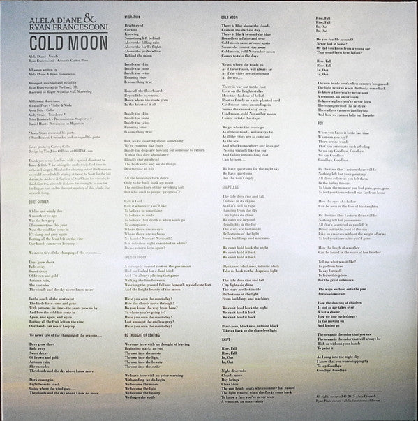 Alela Diane & Ryan Francesconi : Cold Moon (LP)