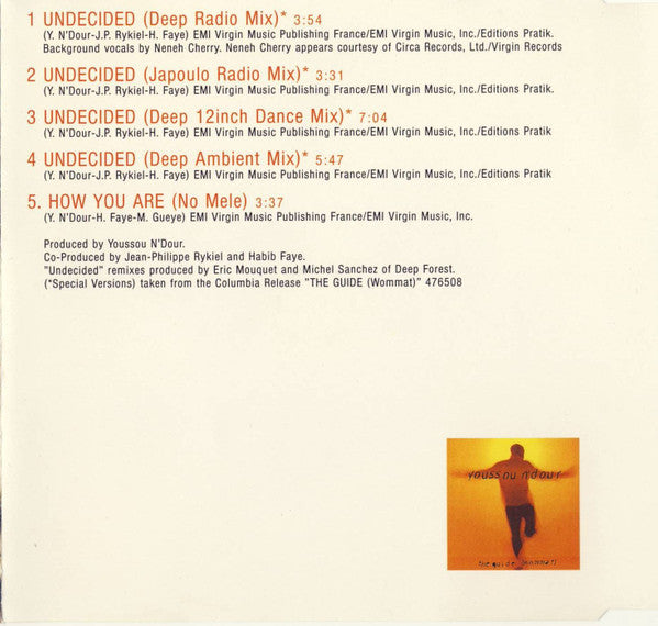 Youssou N'Dour : Undecided (CD, Maxi)