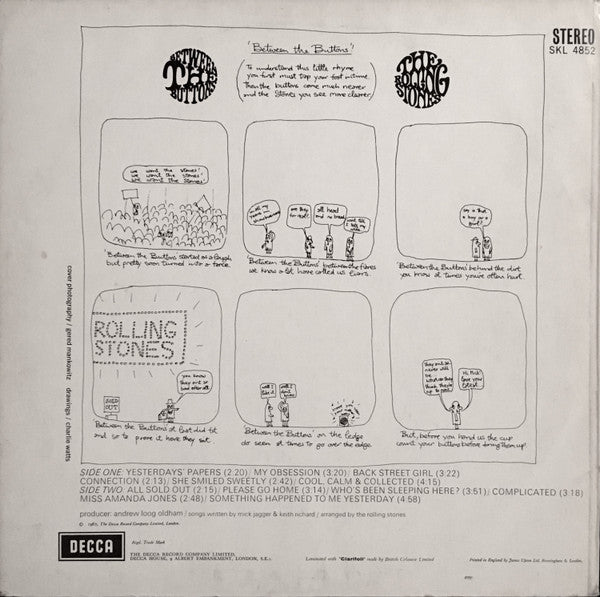 The Rolling Stones : Between The Buttons (LP, Album, RP)