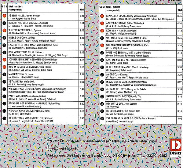Various : De Enige Echte Nederlandstalige Top 30 (2xCD, Comp)