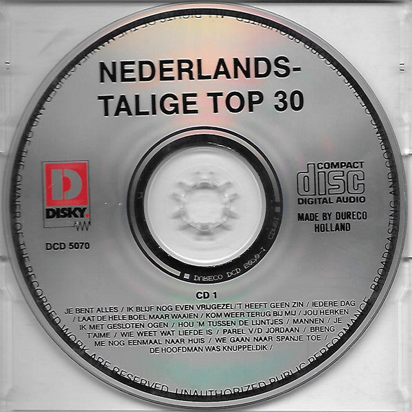 Various : De Enige Echte Nederlandstalige Top 30 (2xCD, Comp)