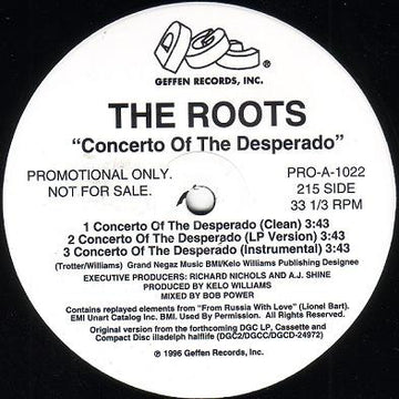 The Roots : Concerto Of The Desperado / UNIverse At War (12", Promo)