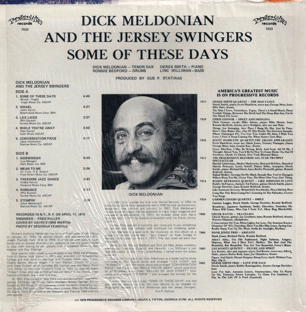 Dick Meldonian And  The Jersey Swingers : Some Of These Days (LP, Album)