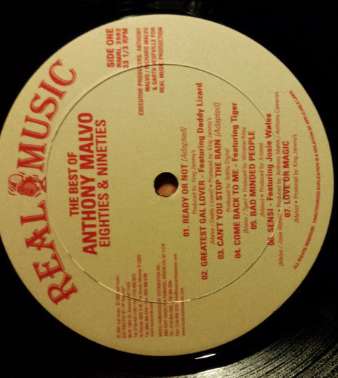 Anthony Malvo : The Best Of Eighties And Nineties (LP, Comp)