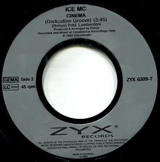 ICE MC : Cinema (7", Single)
