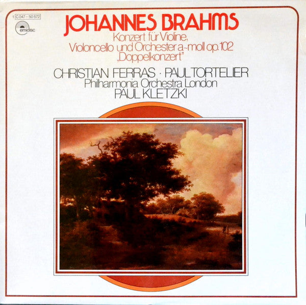 Johannes Brahms, Christian Ferras, Paul Tortelier, Philharmonia Orchestra London*, Paul Kletzki : Konzert Für Violine, Violoncello Und Orchester A-Moll Op. 102 "Doppelkonzert" (LP)