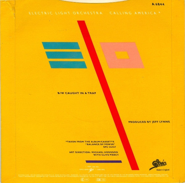 Electric Light Orchestra : Calling America (7", Single)