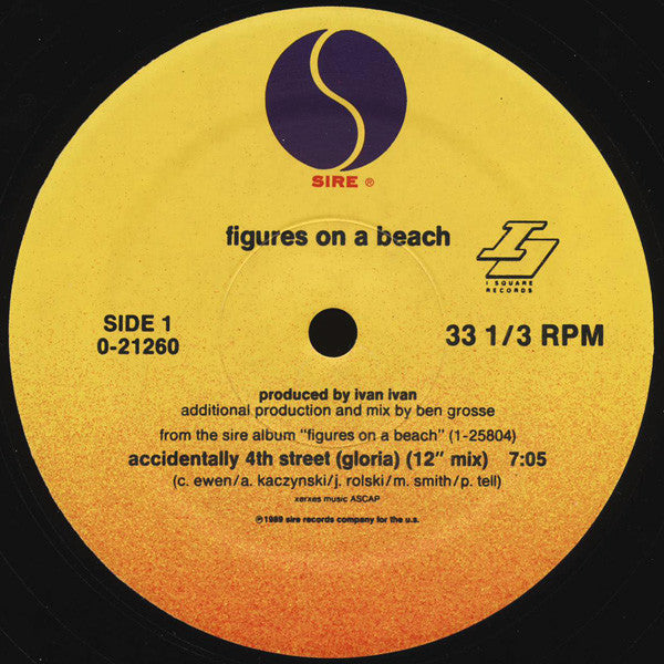 Figures On A Beach : Accidentally 4th. St. (Gloria). (12", Maxi)