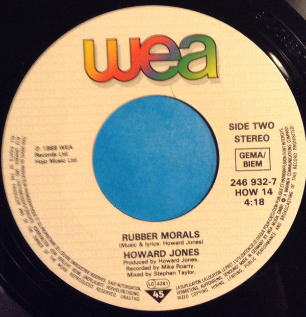 Howard Jones : The Prisoner (7", Single)