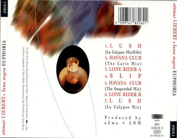 Ottmar Liebert And Luna Negra : Euphoria (CD, Maxi)