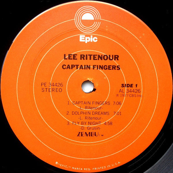 Lee Ritenour : Captain Fingers (LP, Album, Pit)