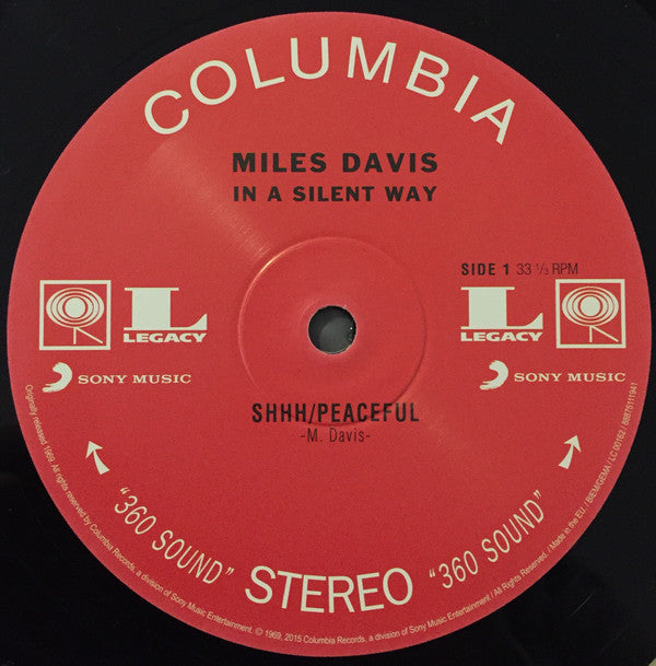 Miles Davis : In A Silent Way (LP, Album, RE, 180)
